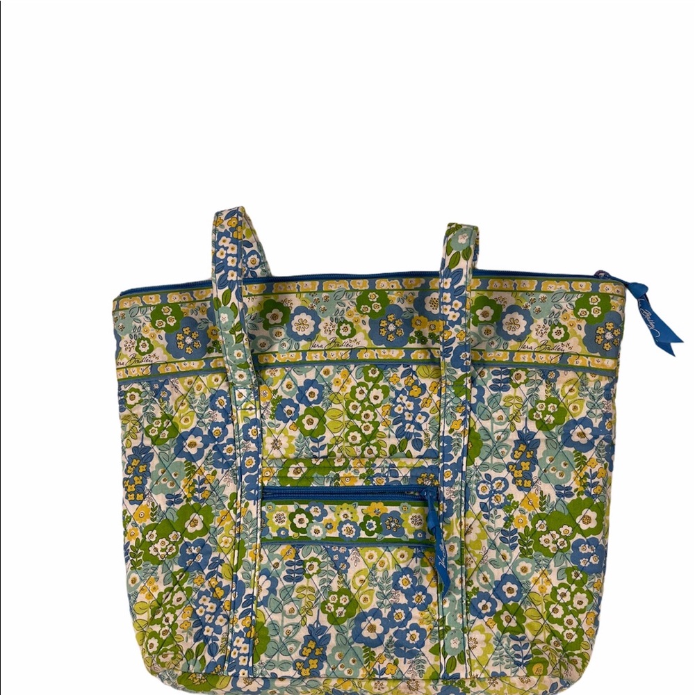 VERA BRADLEY English Meadow Tote Zip Front Floral - Picture 1 of 6